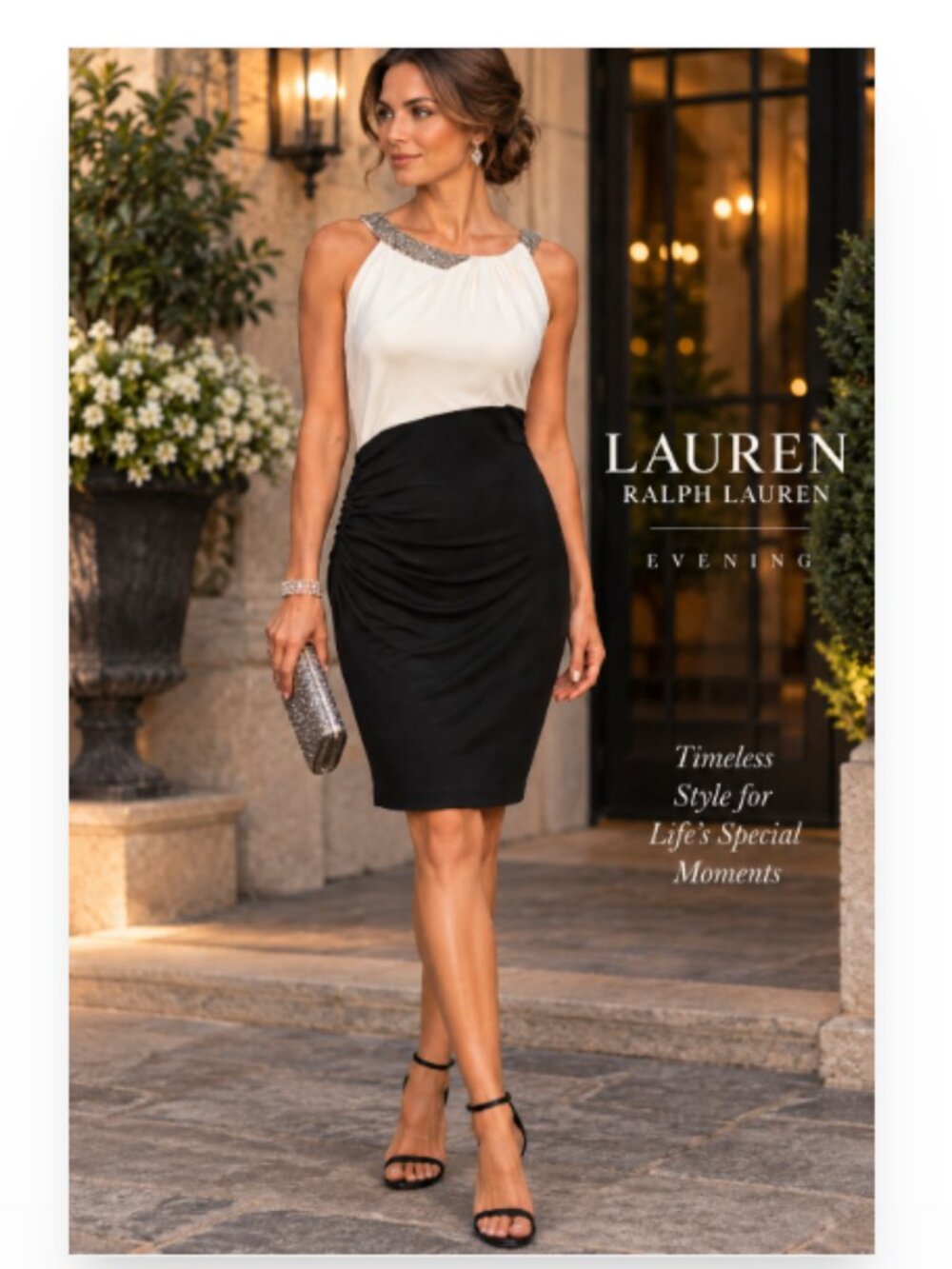 LAUREN RALPH LAUREN EVENING DRESS SIZE 10